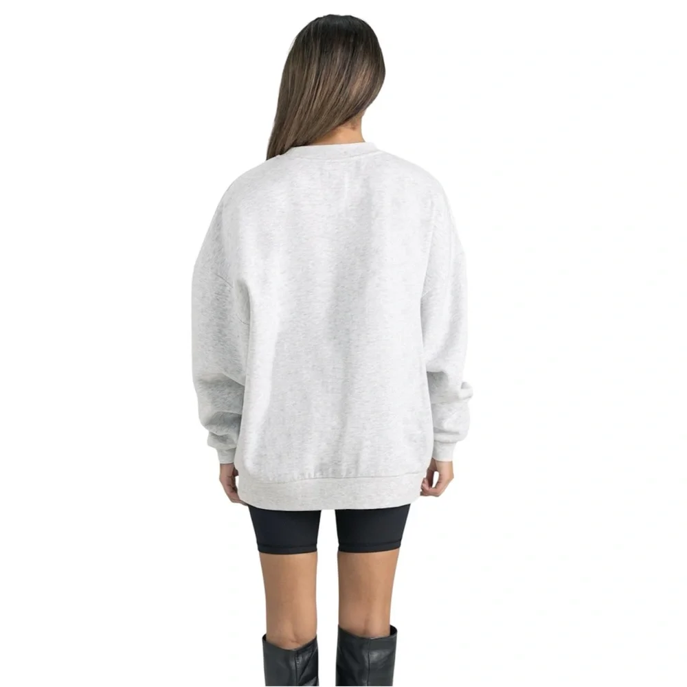 USC Trojans Oversized Sweater XXL Gameday Couture Gray Drop Shoulder Crew Neck - Picture 2 of 10